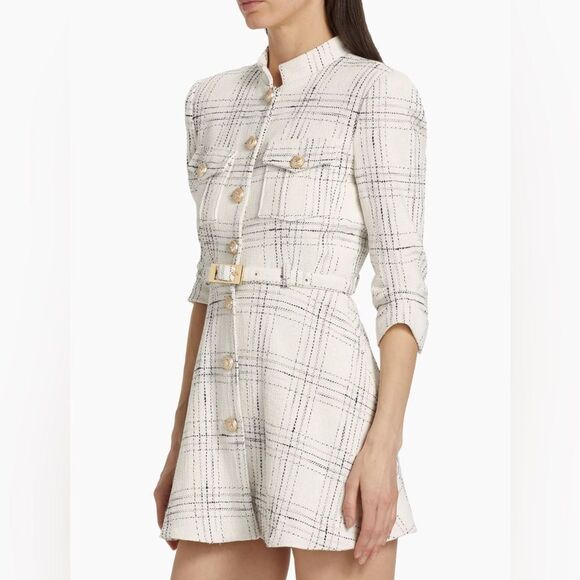 Generation Love June Tweed Checkered Minidress size S - Picture 2 of 14